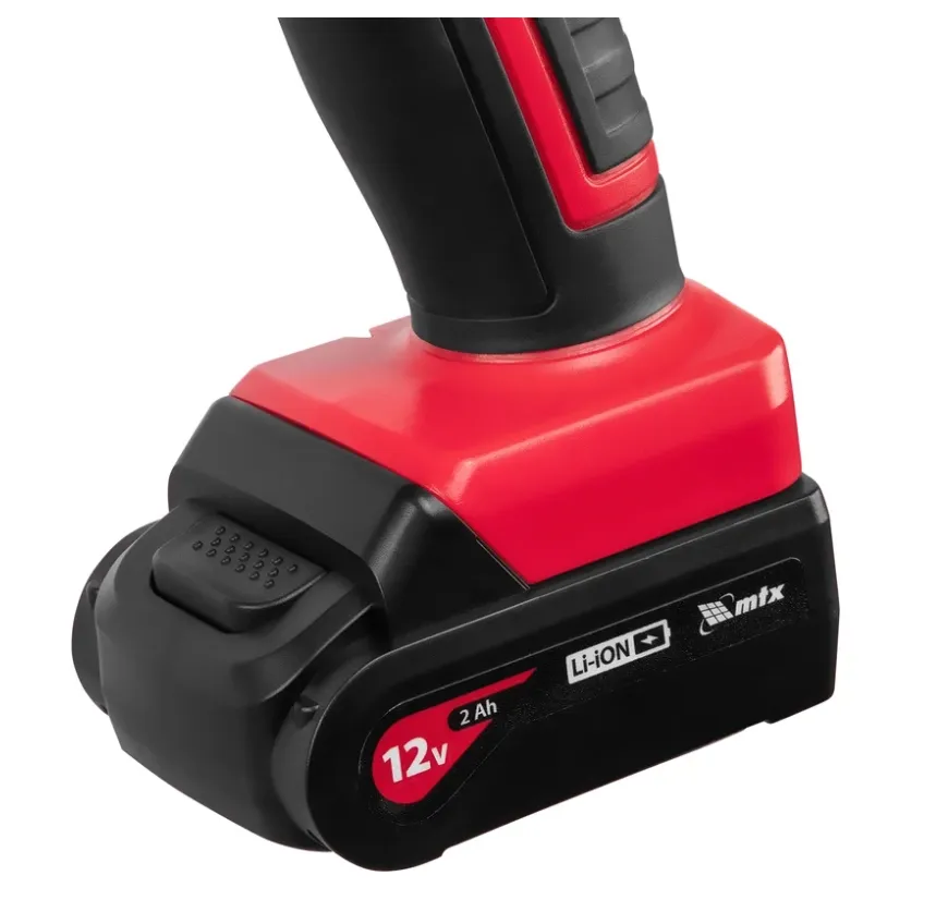 Купить Дрель-шуруповерт аккумуляторная MTX MCDL-12-02, Li-Ion, 12 В, 2 акк. 26182